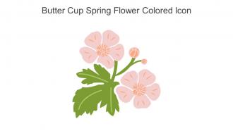 Butter Cup Spring Flower Colored Icon In Powerpoint Pptx Png And Editable Eps Format