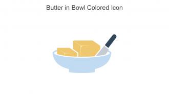 Butter In Bowl Colored Icon In Powerpoint Pptx Png And Editable Eps Format