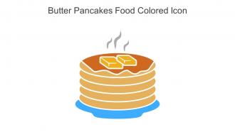 Butter Pancakes Food Colored Icon In Powerpoint Pptx Png And Editable Eps Format