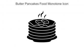 Butter Pancakes Food Monotone Icon In Powerpoint Pptx Png And Editable Eps Format