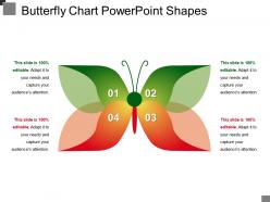 Butterfly chart powerpoint shapes
