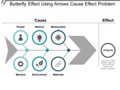 Butterfly effect using arrows cause effect problem