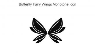 Butterfly Fairy Wings Monotone Icon In Powerpoint Pptx Png And Editable Eps Format