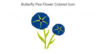 Butterfly Pea Flower Colored Icon In Powerpoint Pptx Png And Editable Eps Format