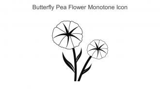Butterfly Pea Flower Monotone Icon In Powerpoint Pptx Png And Editable Eps Format