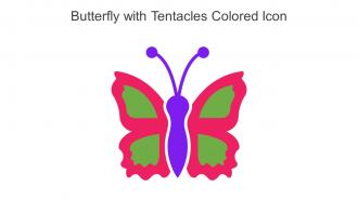 Butterfly With Tentacles Colored Icon In Powerpoint Pptx Png And Editable Eps Format