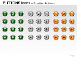Buttons icons powerpoint presentation slides