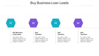 Buy Business Loan Leads Ppt Powerpoint Presentation Infographic Cpb