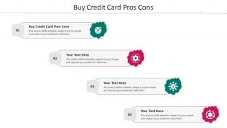 Buy Credit Card Pros Cons Ppt Powerpoint Presentation Outline Structure Cpb
