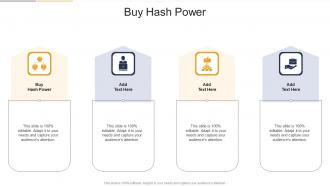 Buy Hash Power In Powerpoint And Google Slides Cpb