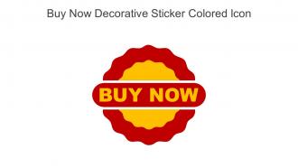 Buy Now Decorative Sticker Colored Icon In Powerpoint Pptx Png And Editable Eps Format