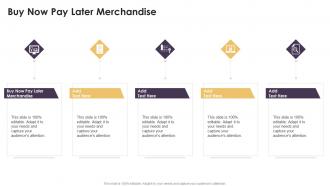 Buy Now Pay Later Merchandise In Powerpoint And Google Slides Cpb