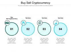 Buy sell cryptocurrency ppt powerpoint presentation professional smartart cpb