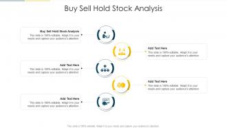 Buy Sell Hold Stock Analysis In Powerpoint And Google Slides Cpb