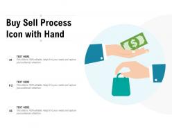 Buy Sell Process Icon With Hand