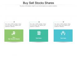 Buy sell stocks shares ppt powerpoint presentation ideas gallery cpb