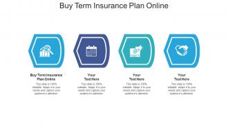 Buy term insurance plan online ppt powerpoint presentation icon vector cpb