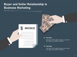 Buyer And Seller Business Marketing Relationship Exchanging Businessman