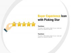 Buyer experience icon with picking star