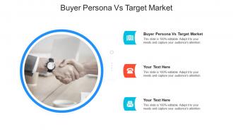 Buyer persona vs target market ppt powerpoint presentation summary picture cpb