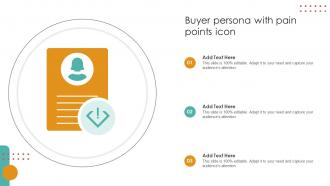 Buyer Persona With Pain Points Icon