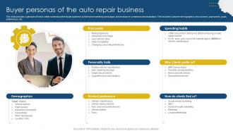 Buyer Personas Of The Auto Sample Meineke Car Care Center Business Plan BP SS