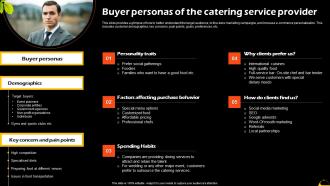 Buyer Personas Of The Catering Service Provider Catering And Food Service Management BP SS