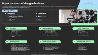 Buyer Personas Of The Gym Business Crossfit Gym Business Plan BP SS