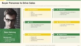 Buyer Personas To Drive Sales Marketing Best Practice Tools And Templates