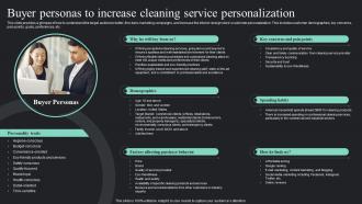 Buyer Personas To Increase Cleaning On Demand Cleaning Services Business Plan BP SS