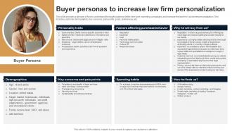 Buyer Personas To Increase Law Firm Personalization Legal Firm Business Plan BP SS