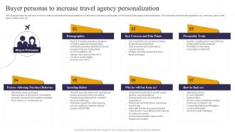 Buyer Personas To Increase Travel Agency Personalization Travel Consultant Business BP SS