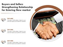 Buyers and sellers strengthening relationship for entering new market
