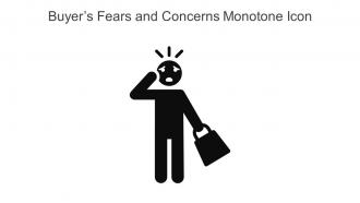 Buyers Fears And Concerns Monotone Icon In Powerpoint Pptx Png And Editable Eps Format