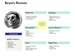 Buyers persona ppt powerpoint presentation styles slides