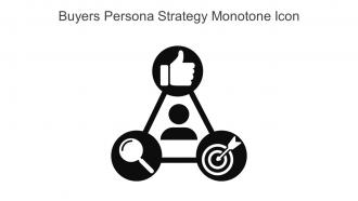 Buyers Persona Strategy Monotone Icon In Powerpoint Pptx Png And Editable Eps Format