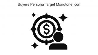 Buyers Persona Target Monotone Icon In Powerpoint Pptx Png And Editable Eps Format