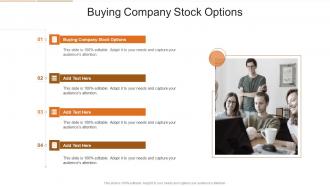 Buying Company Stock Options In Powerpoint And Google Slides Cpb