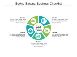 Buying existing business checklist ppt powerpoint presentation layouts inspiration cpb