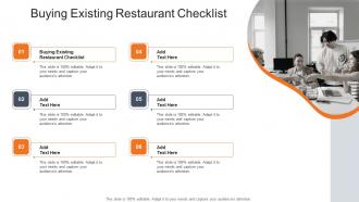 Buying Existing Restaurant Checklist In Powerpoint And Google Slides Cpb