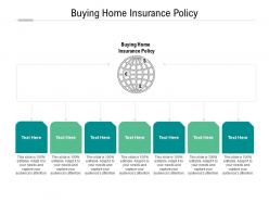 Buying home insurance policy ppt powerpoint presentation show cpb