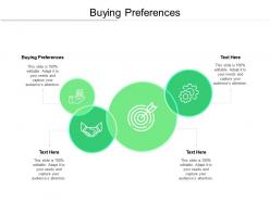 Buying preferences ppt powerpoint presentation summary images cpb