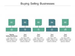 Buying selling businesses ppt powerpoint presentation summary clipart images cpb
