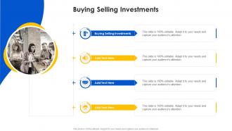 Buying Selling Investments In Powerpoint And Google Slides Cpb