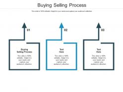 Buying selling process ppt powerpoint presentation styles shapes cpb
