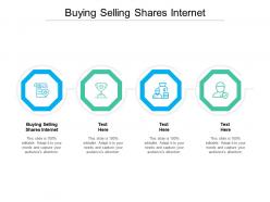 Buying selling shares internet ppt powerpoint presentation infographics elements cpb