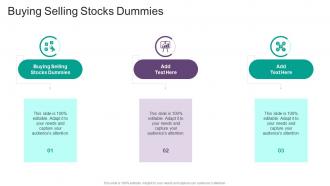 Buying Selling Stocks Dummies In Powerpoint And Google Slides Cpb