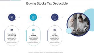 Buying Stocks Tax Deductible In Powerpoint And Google Slides Cpb