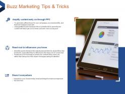Buzz marketing tips and tricks dozen messages ppt powerpoint presentation file templates