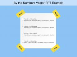 By the numbers vector ppt example